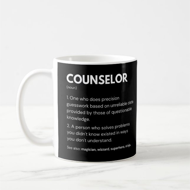 Mug Définition du travail des conseillers et des entra (Gauche)