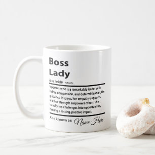 Mug Définition personnalisée de Boss Lady