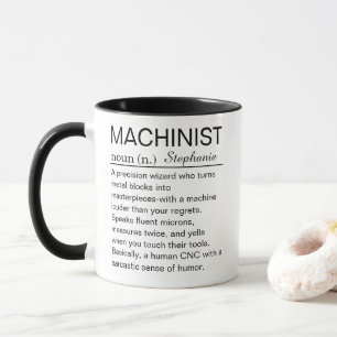 Mug Définition personnalisée de machiniste