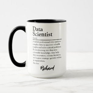 Mug Définition personnalisée de scientifique de donnée