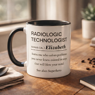 Mug Définition personnalisée de technologue en radiolo