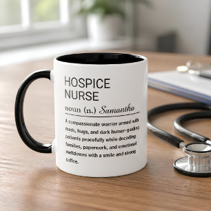 Mug Définition personnalisée d'infirmière en soins pal