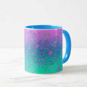 Mug Dégradé de Noël parties scintillant brillant confe