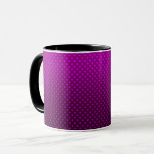 Mug Dégradé de points noirs et violets couleurs foncée