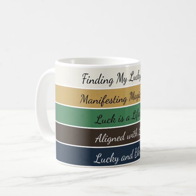 Mug Dégradé Moderne de la Saint-Patrick (Devant gauche)