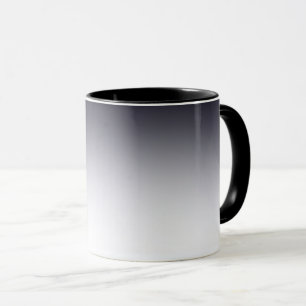Mug Dégradé noir et blanc minimaliste simple