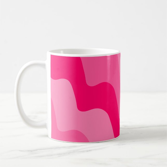 Mug Dégradé ondulé rose (Gauche)