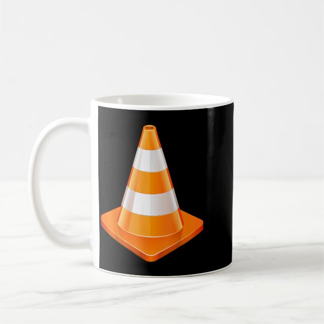 Mug Déguisement de cône de signalisation pour Hallowee (Gauche)
