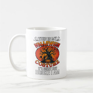 Mug Déguisement Halloween Citrouille Cassée Arbre Épou