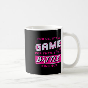 Mug Dehors Cancer du Sein Softball Ball Pink Ribbon Ma
