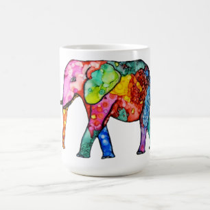 Mug d'éléphant mignon et coloré