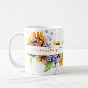 Mug Déliaires aquarelles personnalisées