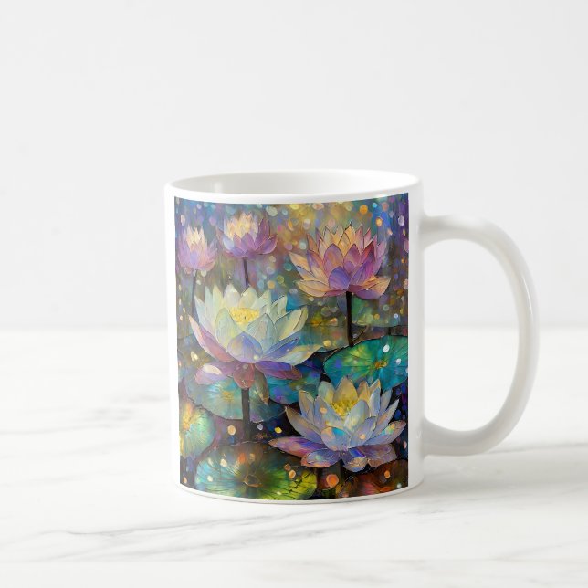 Mug Delicate Lotus Flowers Blossoming in the Snow (Droite)