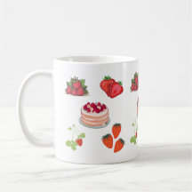 Délices de fraises – Illustration mignonne de baie