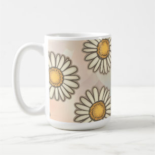 Mug Délicieux Motif Daisy sur Pastel Arrière - plan