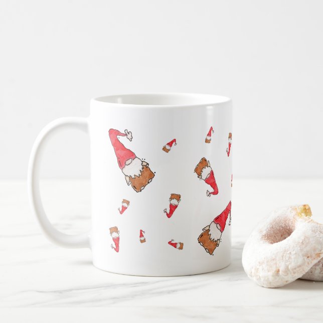 Mug Demain Heure ! Musique de café amusante (Avec donut)