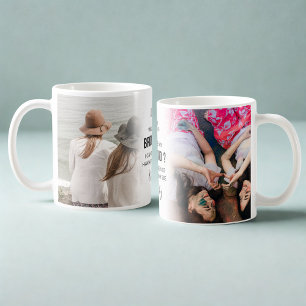 Mug Demande de demoiselles d'honneur tendance avec 2 p