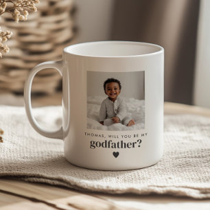 Mug Demande de Parrainage Photo pour Parrain