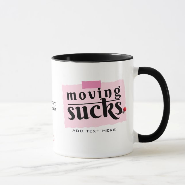 Mug Déménager des bonbons ! Moderne Funny Adieu Bon Ca (Droite)