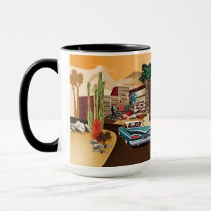 Mug Demeure moderne du milieu du siècle du désert Clif