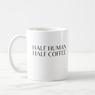 Mug demi-café humain