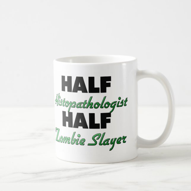 Mug Demi de demi de tueur de zombi de Histopathologist (Droite)