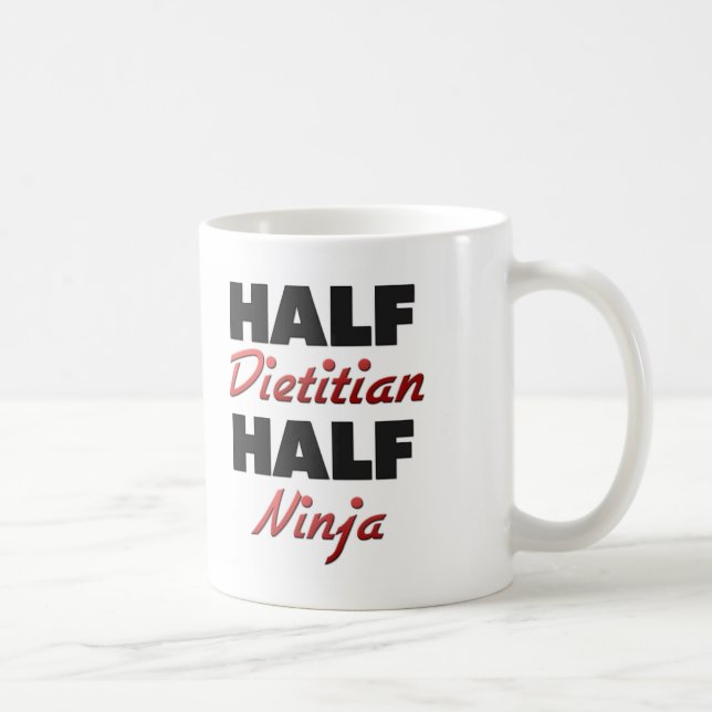 Mug Demi de diététicien demi de Ninja (Droite)