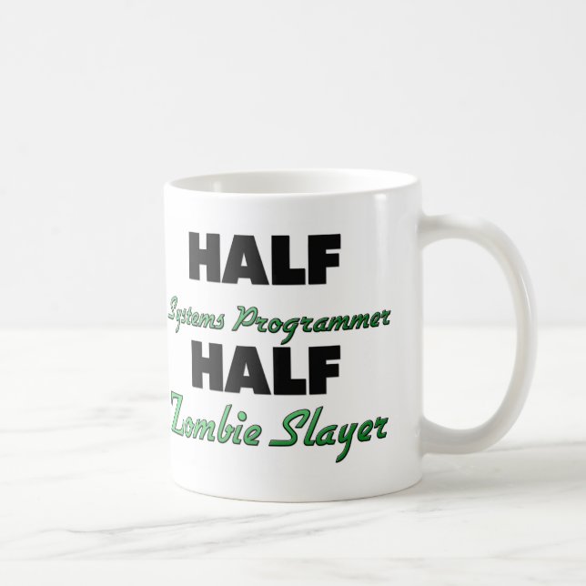 Mug Demi de tueur de zombi de programmeur système de (Droite)