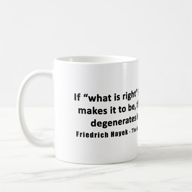 Mug Démocratie et démagogie de citation de Friedrich (Gauche)