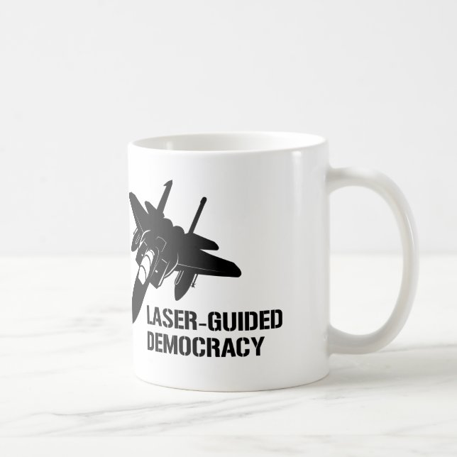 Mug Démocratie/paix à guidage laser par la puissance (Droite)