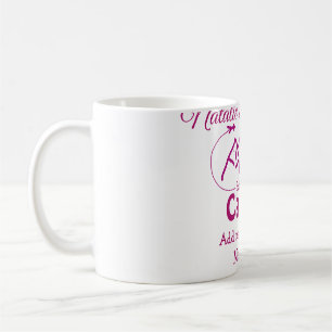 Mug Demoiselle d'honneur de camp rose ajouter nom date