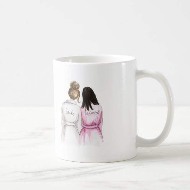 Mug Demoiselle d'honneur ? Domestique de Bk de jeune (Droite)