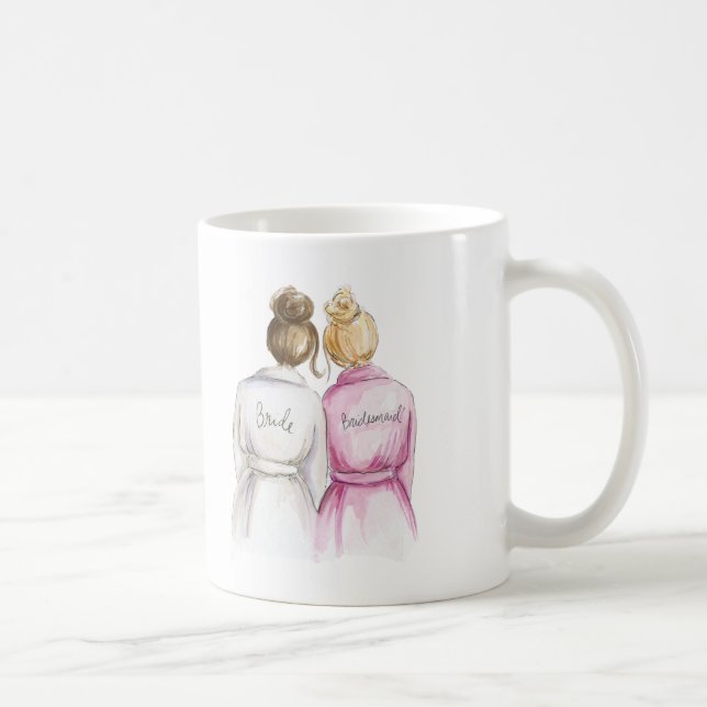Mug Demoiselle d'honneur ? Domestique de petit pain de (Droite)