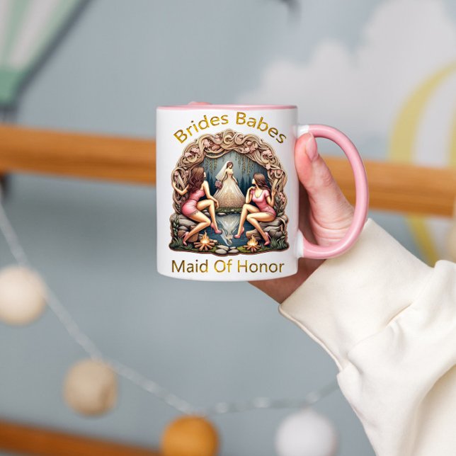 Mug Demoiselle d'honneur Fierté dans un thème de cortè (Créateur téléchargé)