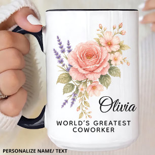 Mug Demoiselle d'honneur   Professeur Fleuriste Modern