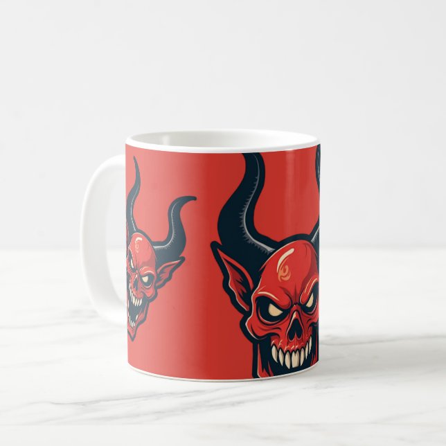 Mug Démoniaque rouge  (Devant gauche)
