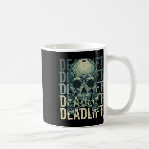 Mug Démontage Skull Skeleton Exercice Powerlifting Gym