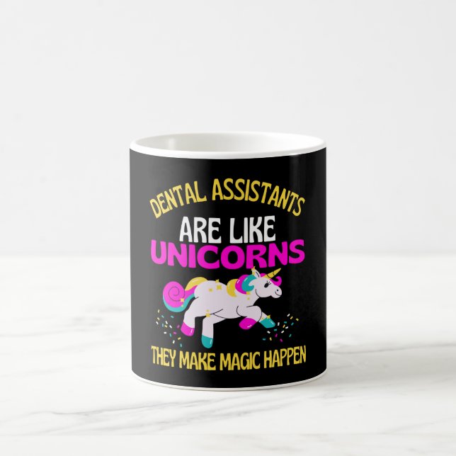 Mug Dental Assistant Unicorn, Magique Unicorn Dentiste (Centre)