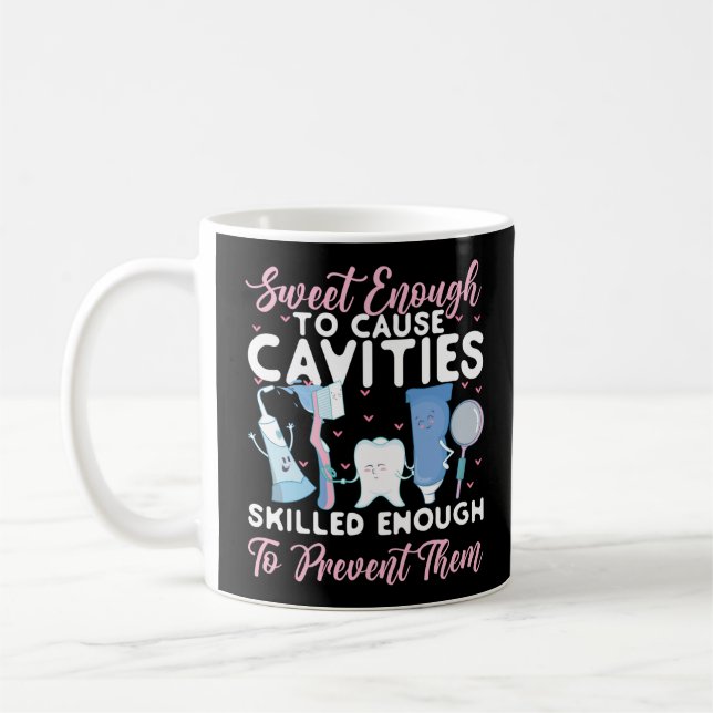 Mug Dentiste Dentaire Suffisamment Douce Pour Causer D (Gauche)