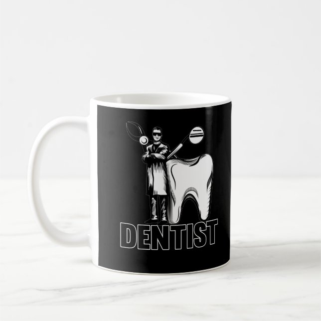 Mug Dentiste papa Dental Père Dentisté (Gauche)