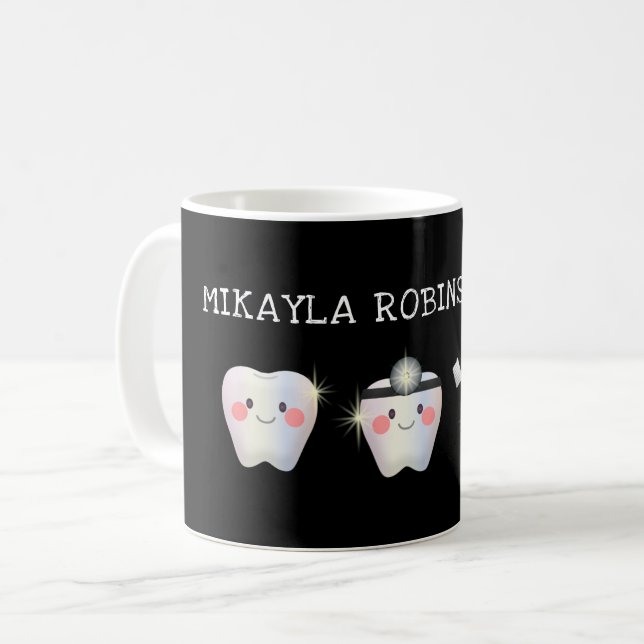 Mug Dentistesse drôle des dents blanches   (Devant gauche)