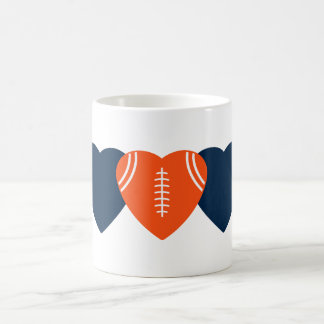 Mug Denver Broncos Football Coeur Design