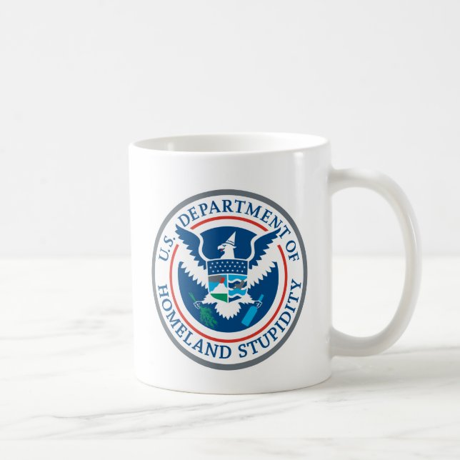 Mug Département de stupidité de patrie (Droite)