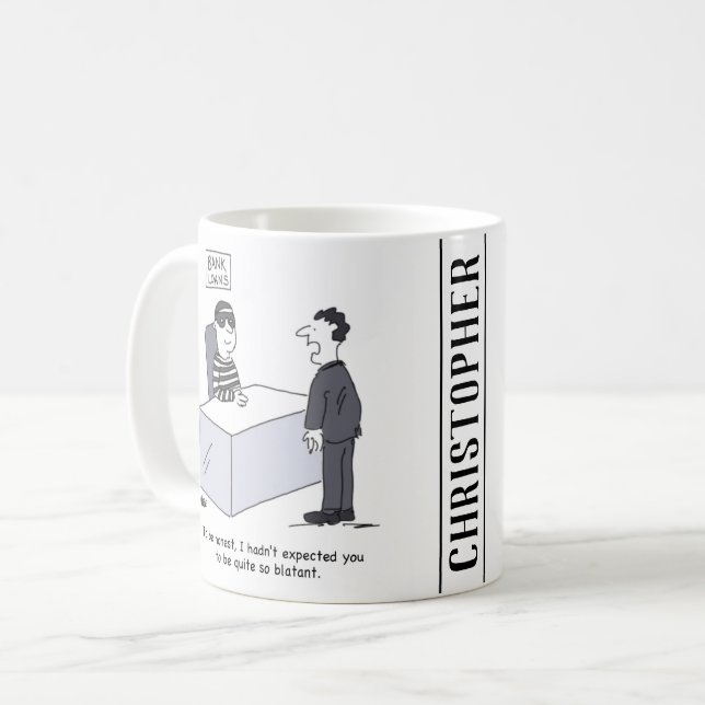 Mug Département des prêts bancaires Banquier habillé c (Devant gauche)