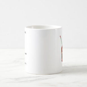 Mug dépend tellement d'une brouette rouge