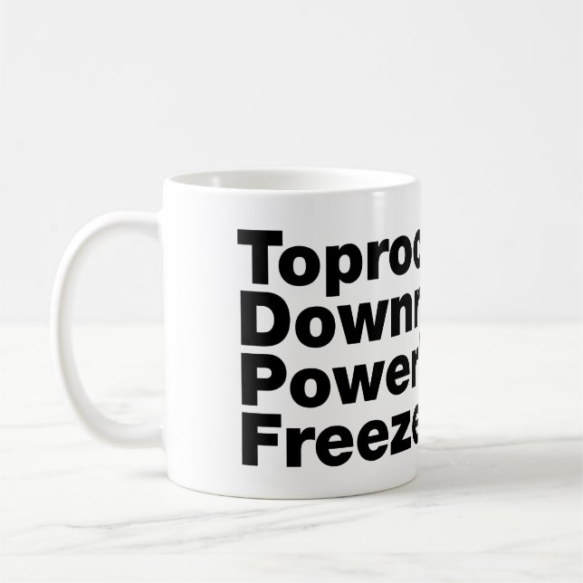 Mug Déplacements de rupture (Breakdance) (Gauche)