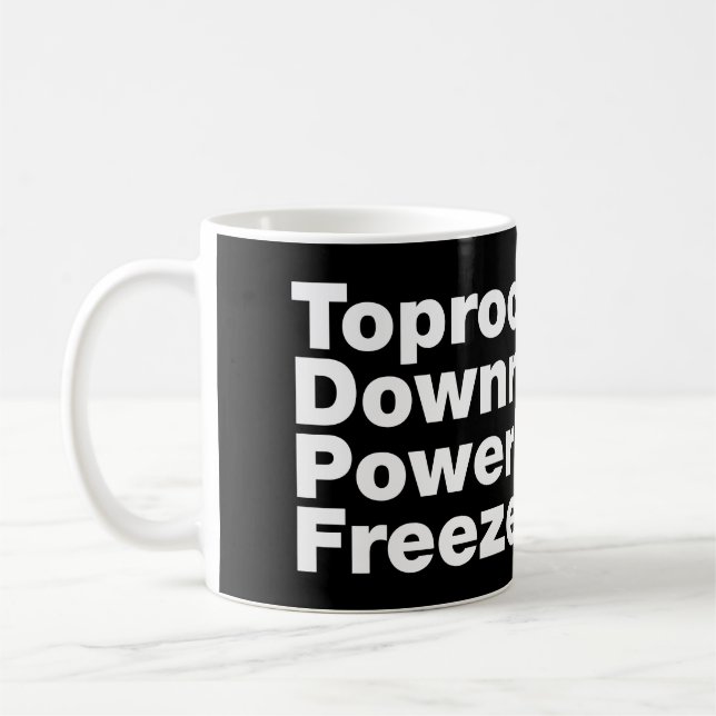 Mug Déplacements de rupture (Breakdance) (Gauche)