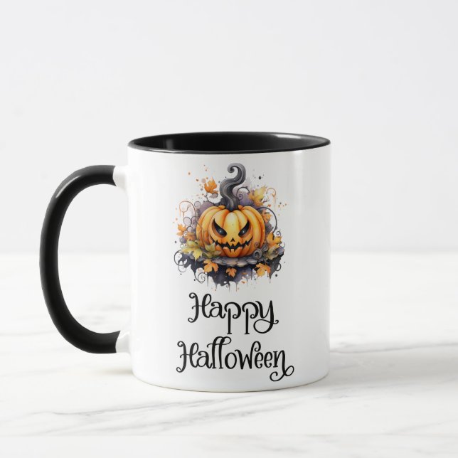 Mug Déplaisant Jack-O' Lantern automne laisse Hallowee (Gauche)