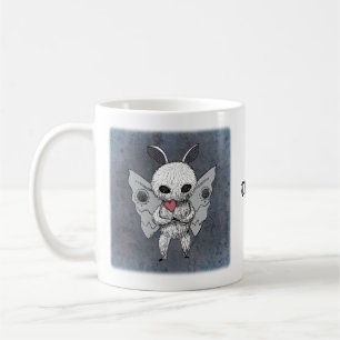 Mug Déplaisant mignon gothique Mothman Nom personnalis