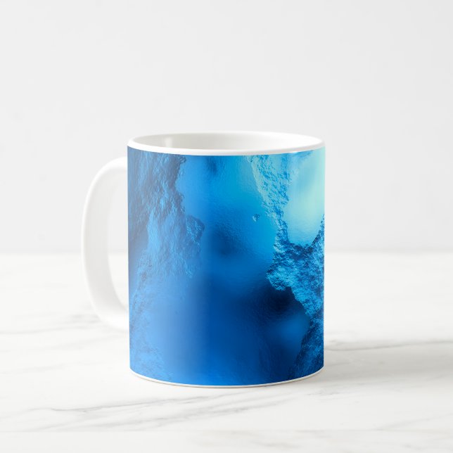 Mug Dérive bleue glaciaire (Devant gauche)